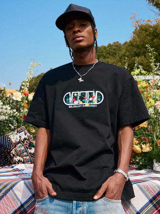 MEDM Capsule Floral Logo Print Tee