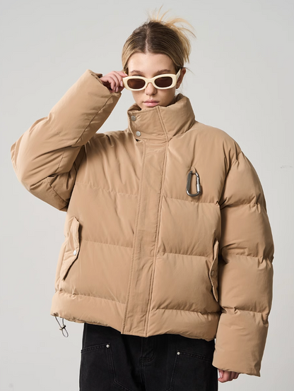 Harsh and Cruel Stand Up Collar Carabiner Down Jacket