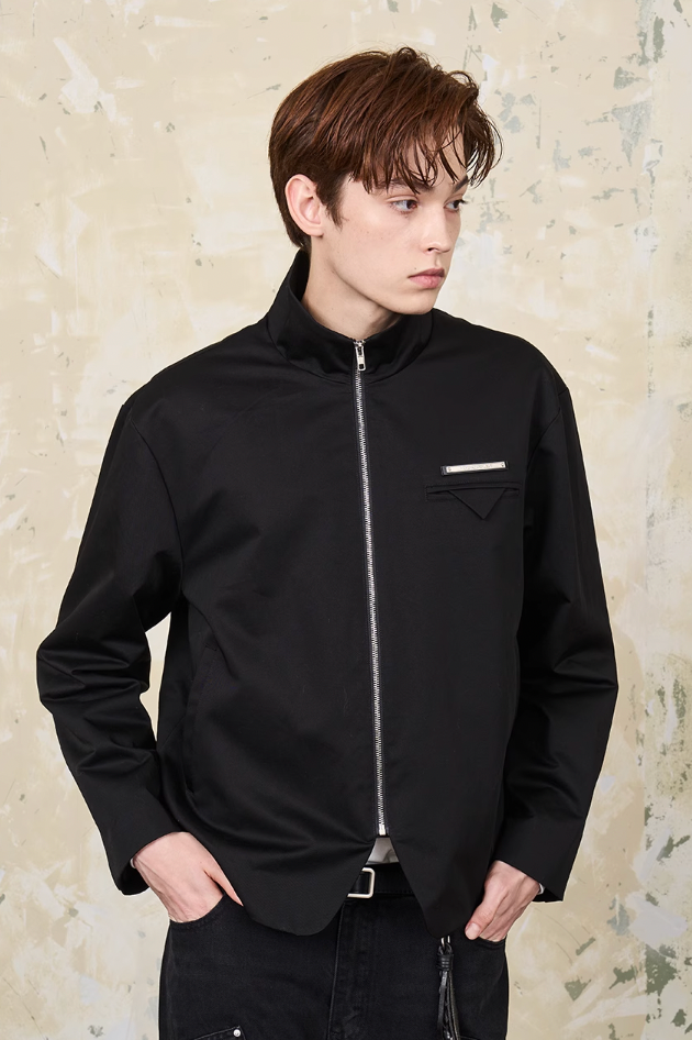 Harsh and Cruel Stand Up Collar Twill Jacket