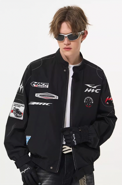 Harsh and Cruel Vintage Patches Racing Jacket