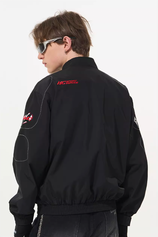 Harsh and Cruel Vintage Patches Racing Jacket