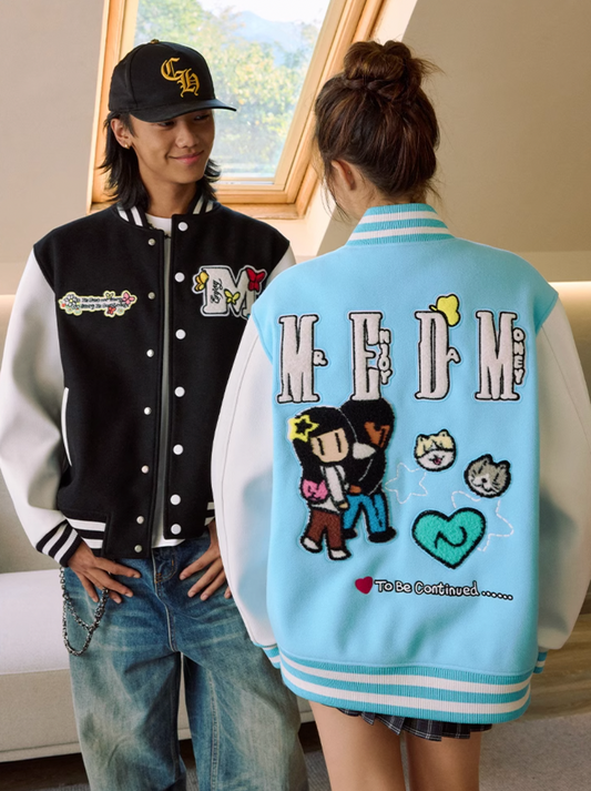 MEDM x Newmasus Butterfly Varsity Jacket