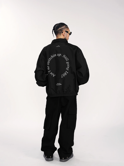 1807 Round Font Embroidered Coach Jacket