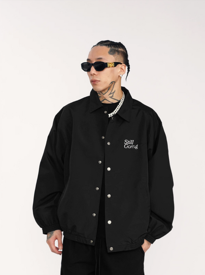 1807 Round Font Embroidered Coach Jacket