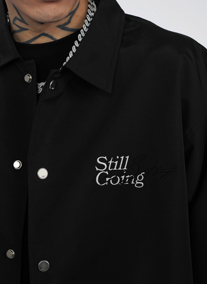 1807 Round Font Embroidered Coach Jacket