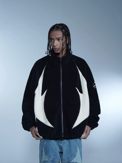 1807 Patchwork Sherpa Fleece Jacket