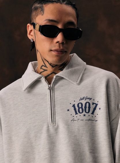 1807 Half Zip Polo Sweatshirt