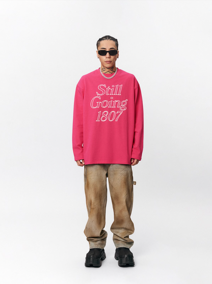 1807 STILL GOING Jelly Print Long Sleeve Tee