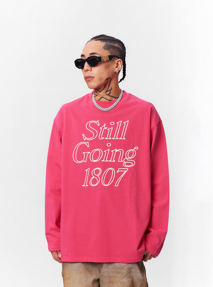 1807 STILL GOING Jelly Print Long Sleeve Tee