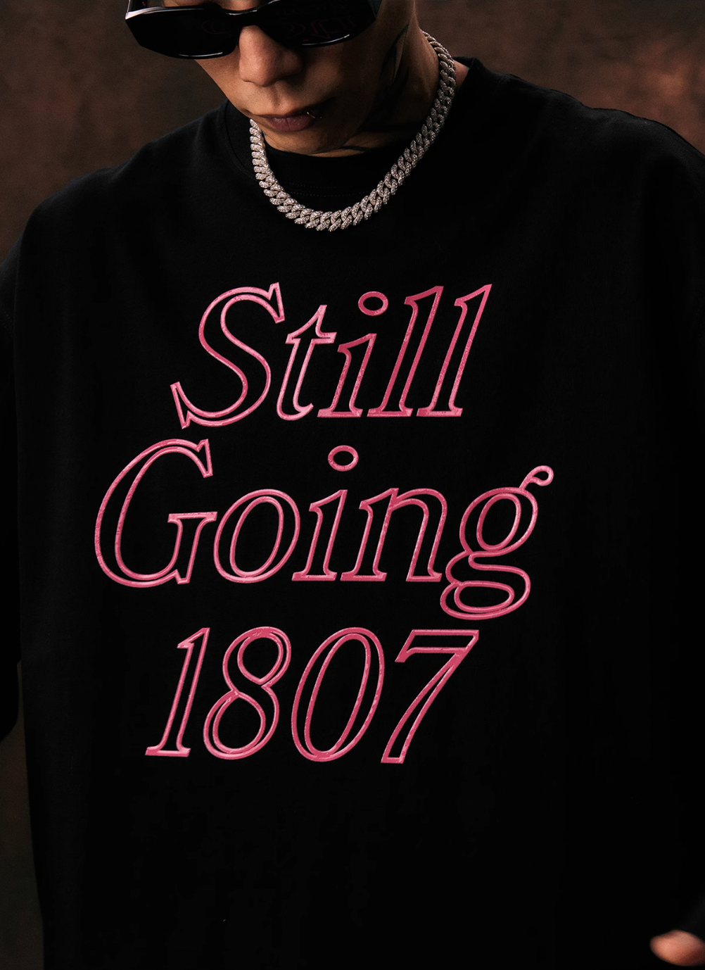 1807 STILL GOING Jelly Print Long Sleeve Tee