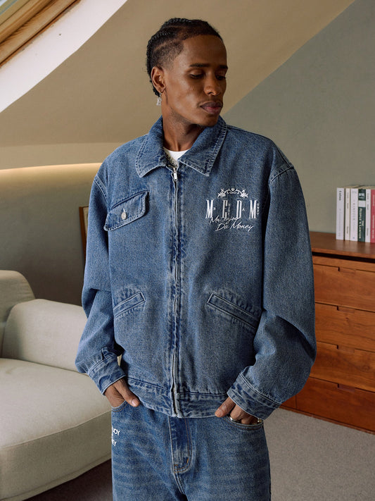 MEDM Washed Denim Work Jacket