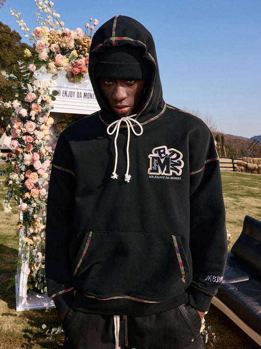 MEDM Rainbow Stitch Embroidery Hoodie