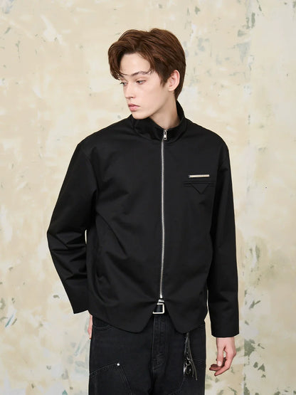 Harsh and Cruel Stand Up Collar Twill Jacket