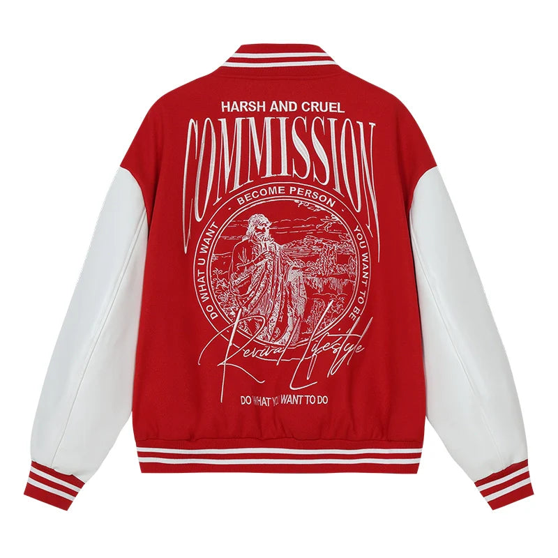 Harsh and Cruel Commission Embroidered Varsity Jacket