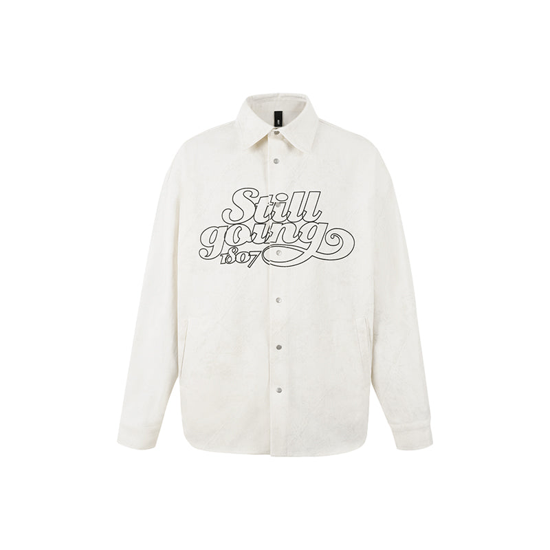 1807 STILL GOING Printed Twill Shirt Jacket