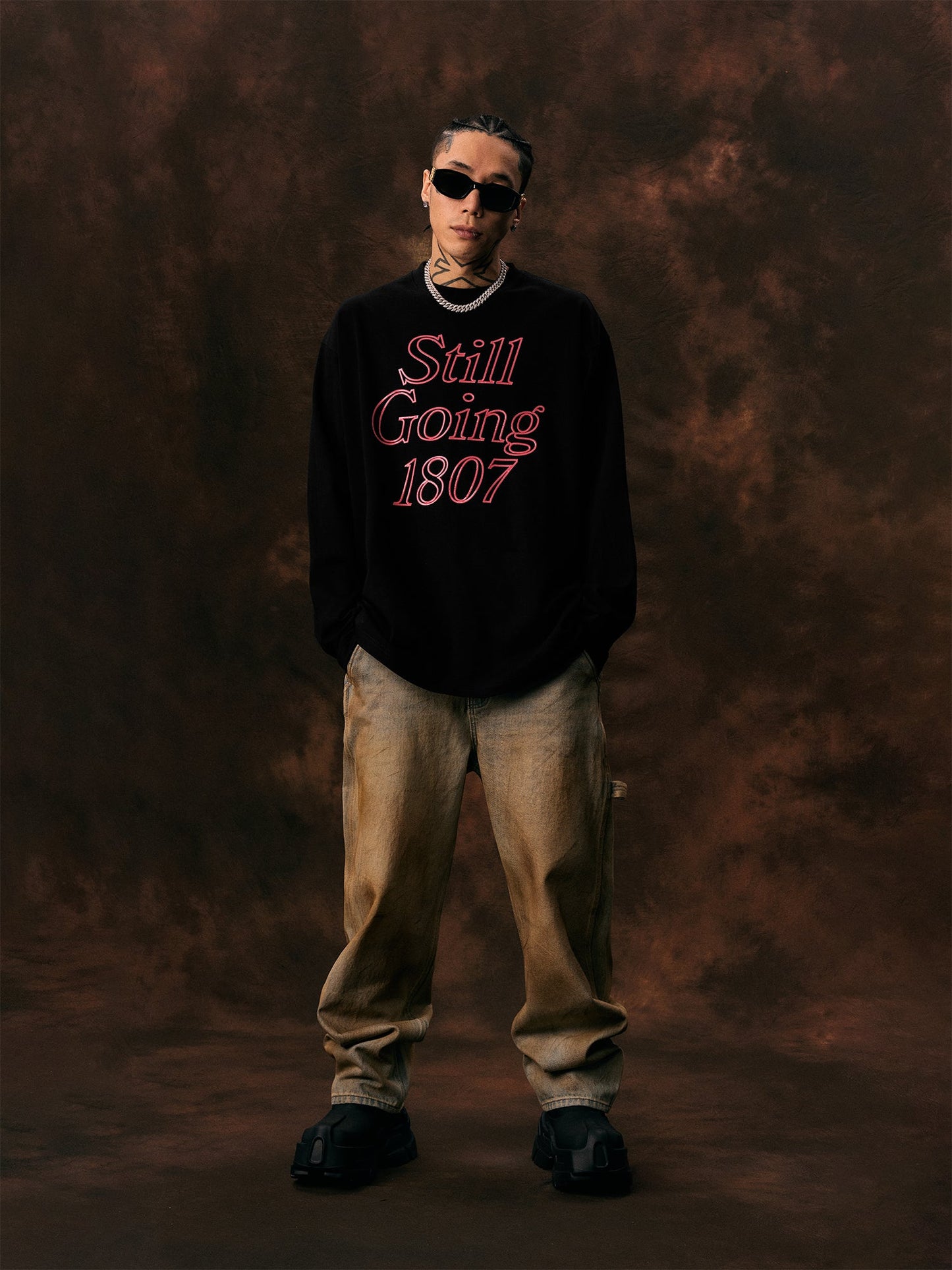 1807 STILL GOING Jelly Print Long Sleeve Tee