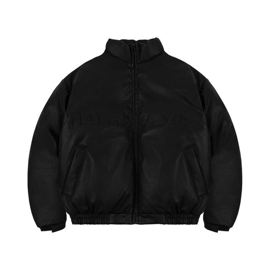 1807 3D Embroidery Leather Down Jacket