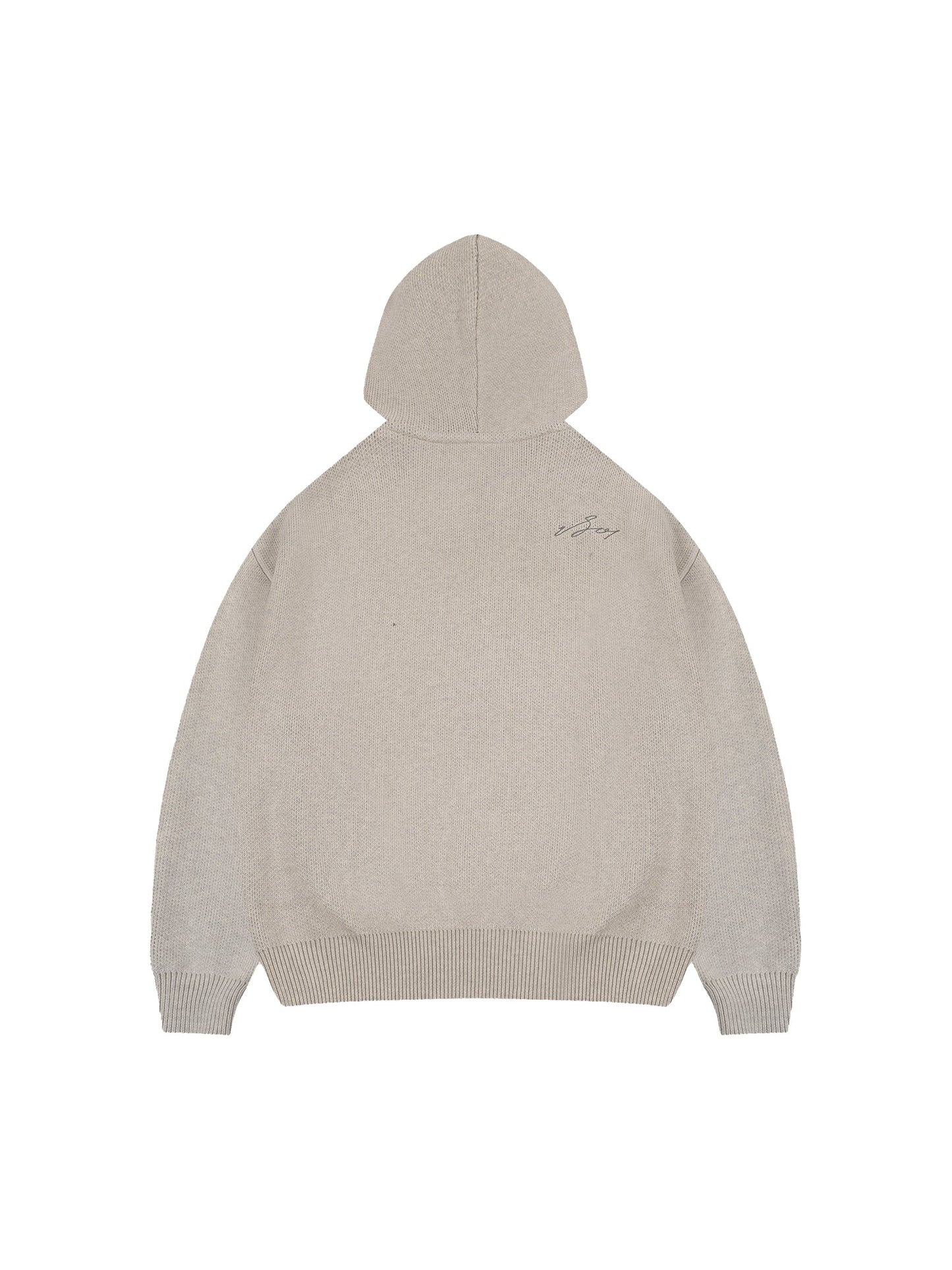 1807 Round Font Knit Hoodie