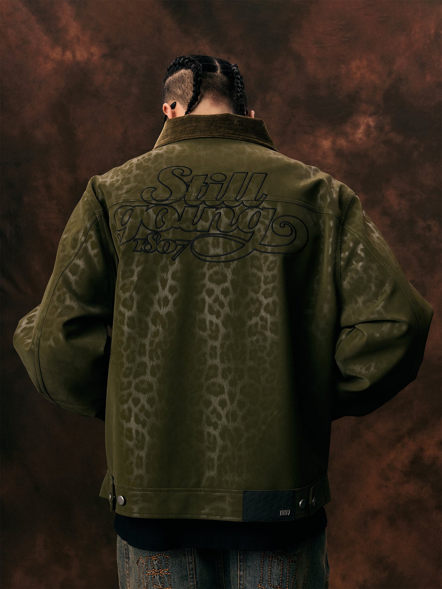 1807 Gradient Leopard Print Jacket