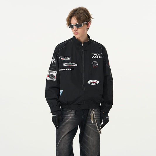 Harsh and Cruel Vintage Patches Racing Jacket