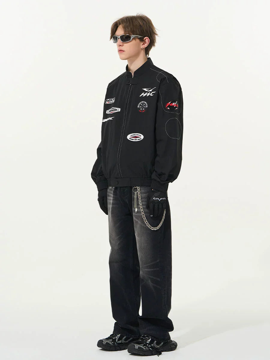 Harsh and Cruel Vintage Patches Racing Jacket