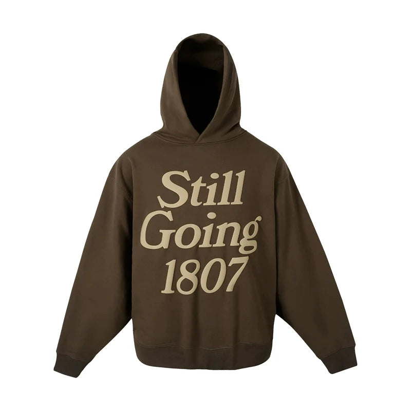 1807 STILL GOING Foam Print Hoodie