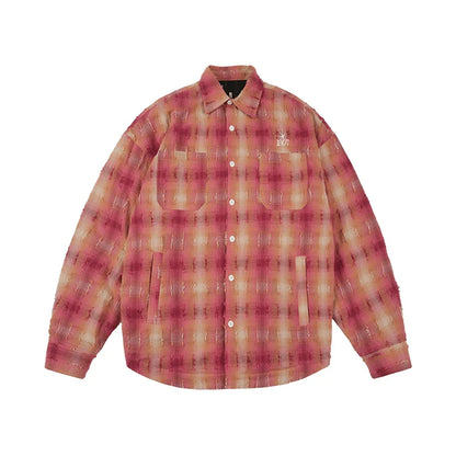 1807 STILL GOING Star Plaid Long Sleeve Shirt