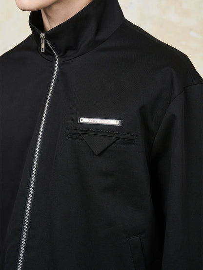 Harsh and Cruel Stand Up Collar Twill Jacket