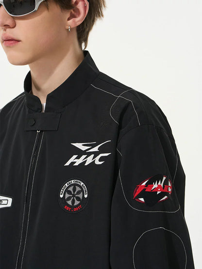 Harsh and Cruel Vintage Patches Racing Jacket