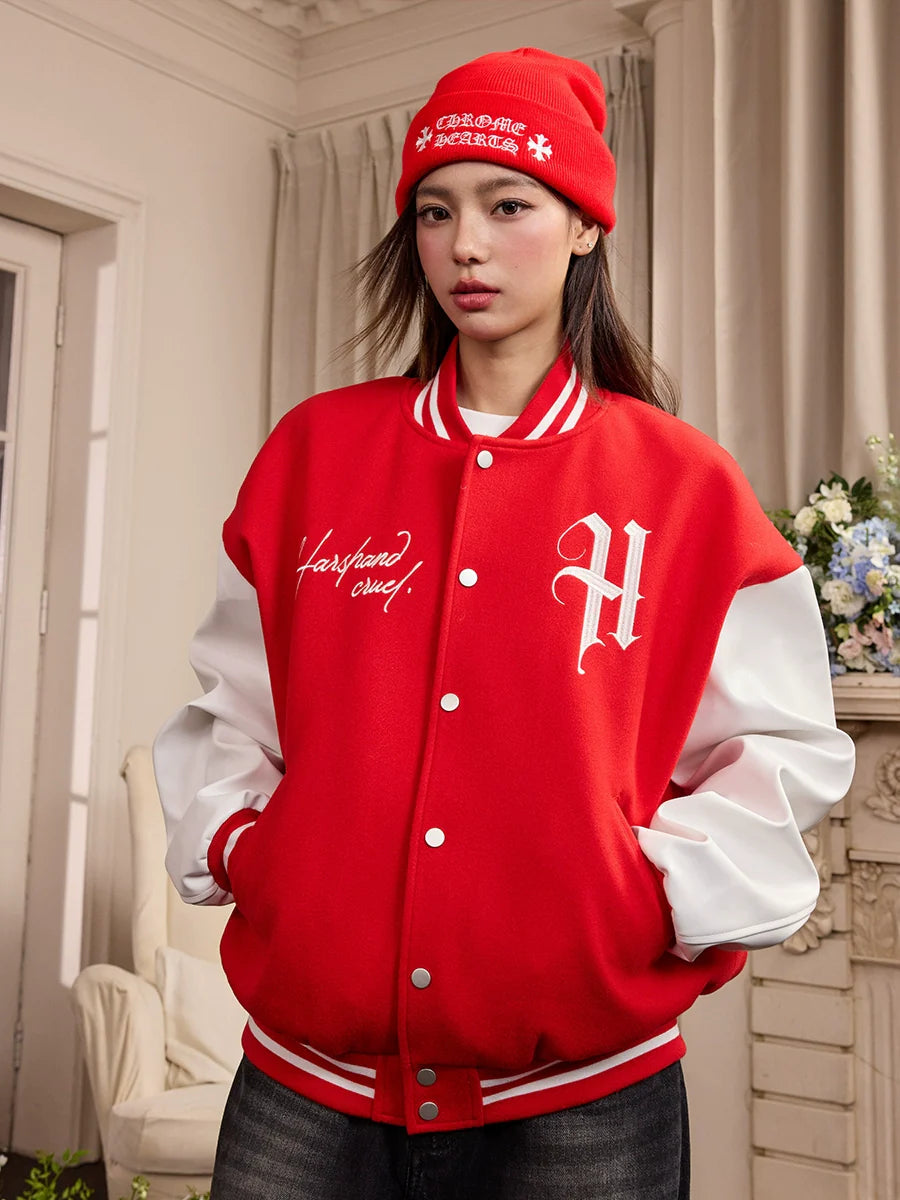 Harsh and Cruel Commission Embroidered Varsity Jacket