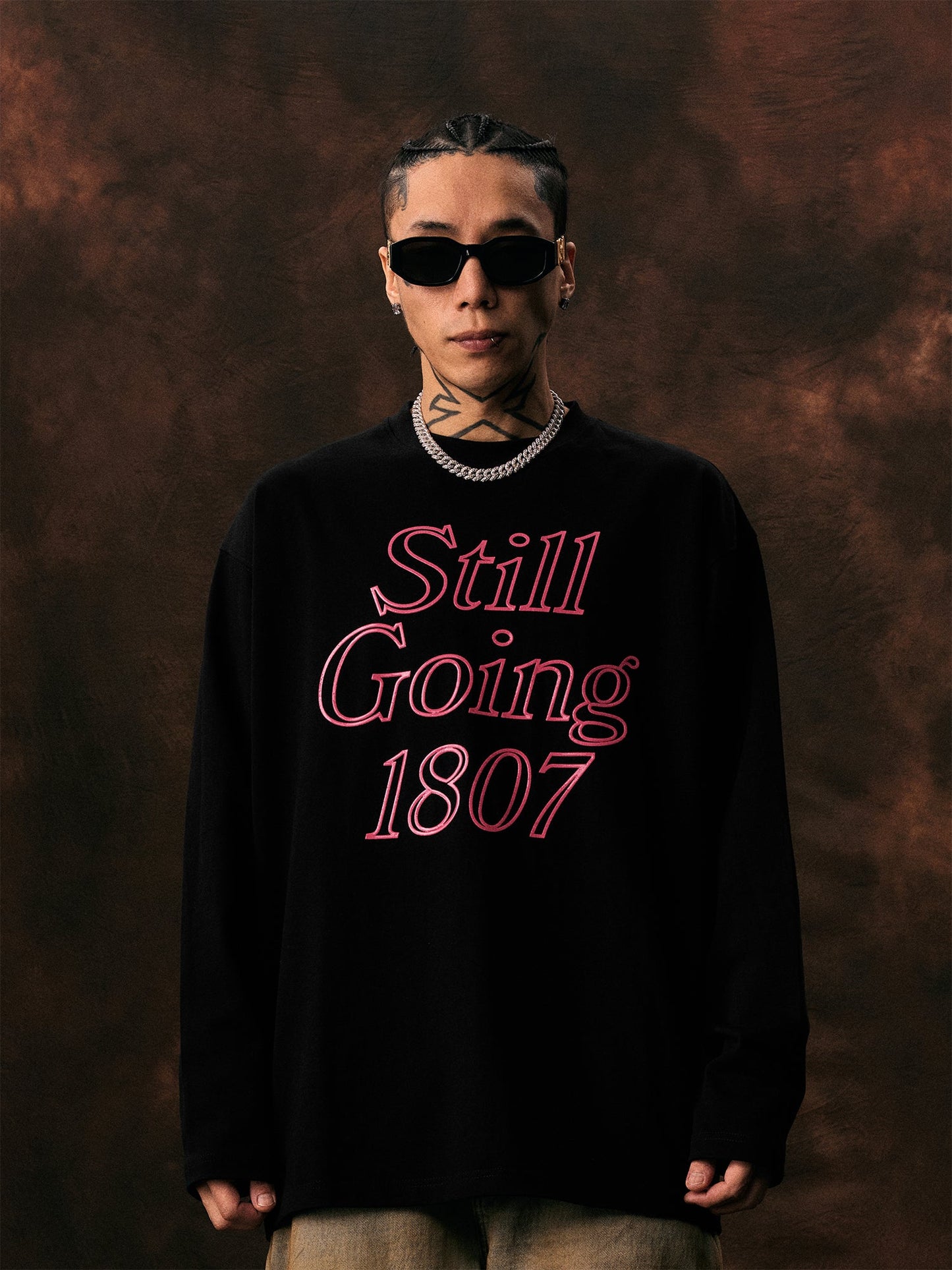 1807 STILL GOING Jelly Print Long Sleeve Tee