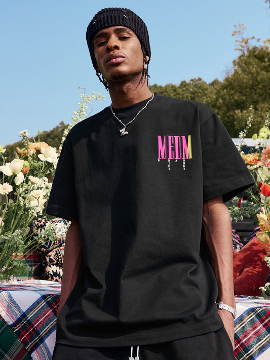 MEDM Letter Gradient Printing Tee